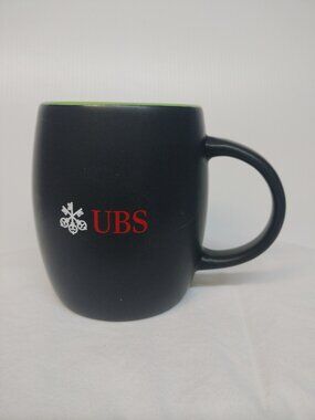 1 USB Liquid Logistic Coffee Mug Black & Green 4"X3"1"1/2 New